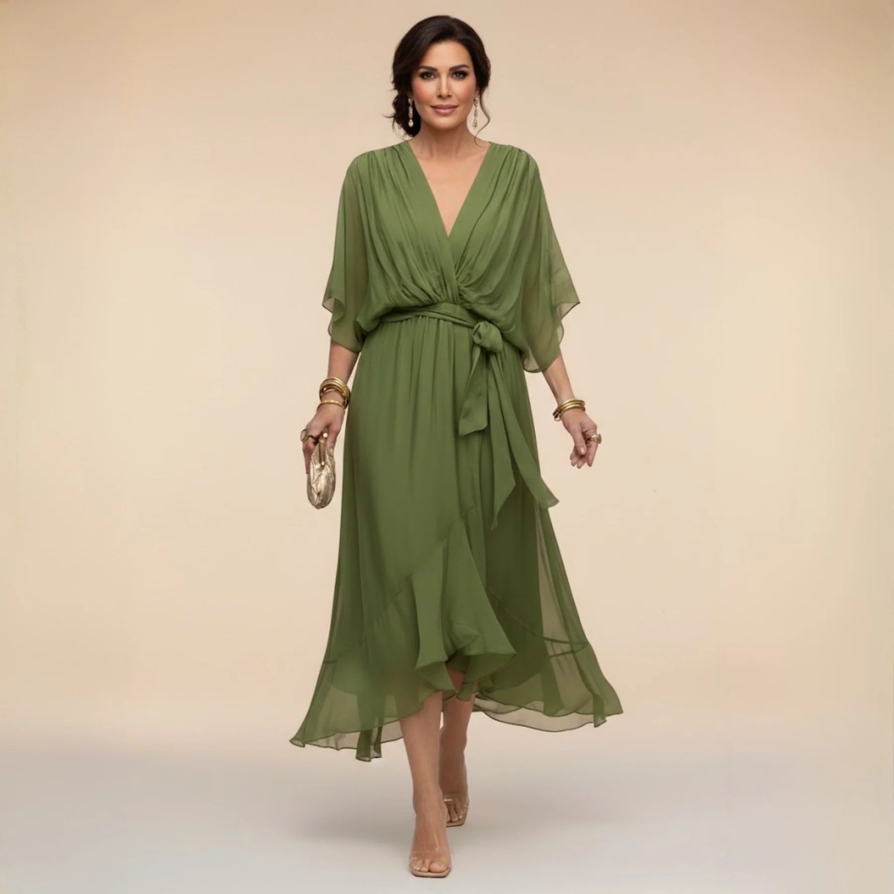 Monica | Vestido com decote em V
