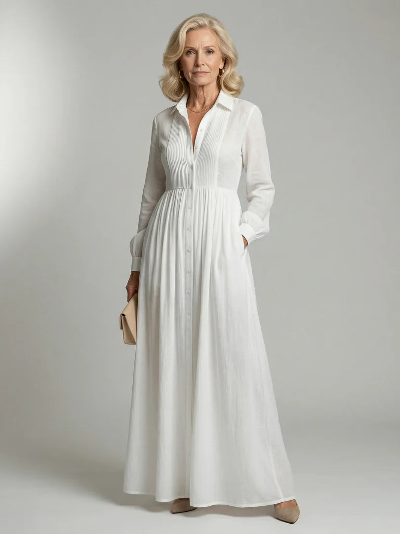 Lioren | Vestido maxi fluido e delicado