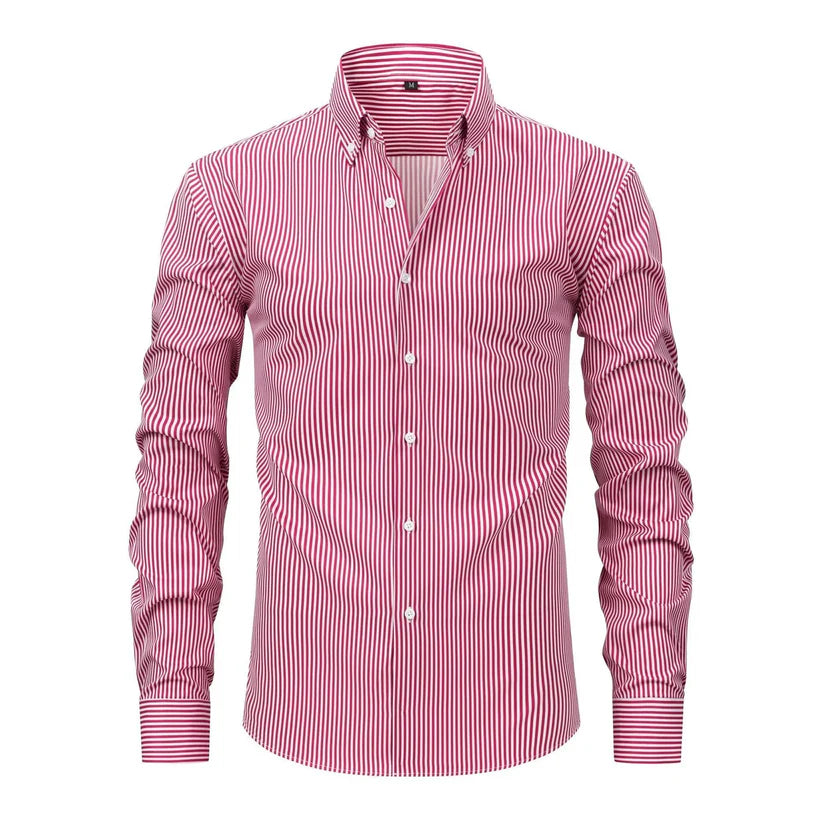 Lucio | Camisa clássica às riscas para homem
