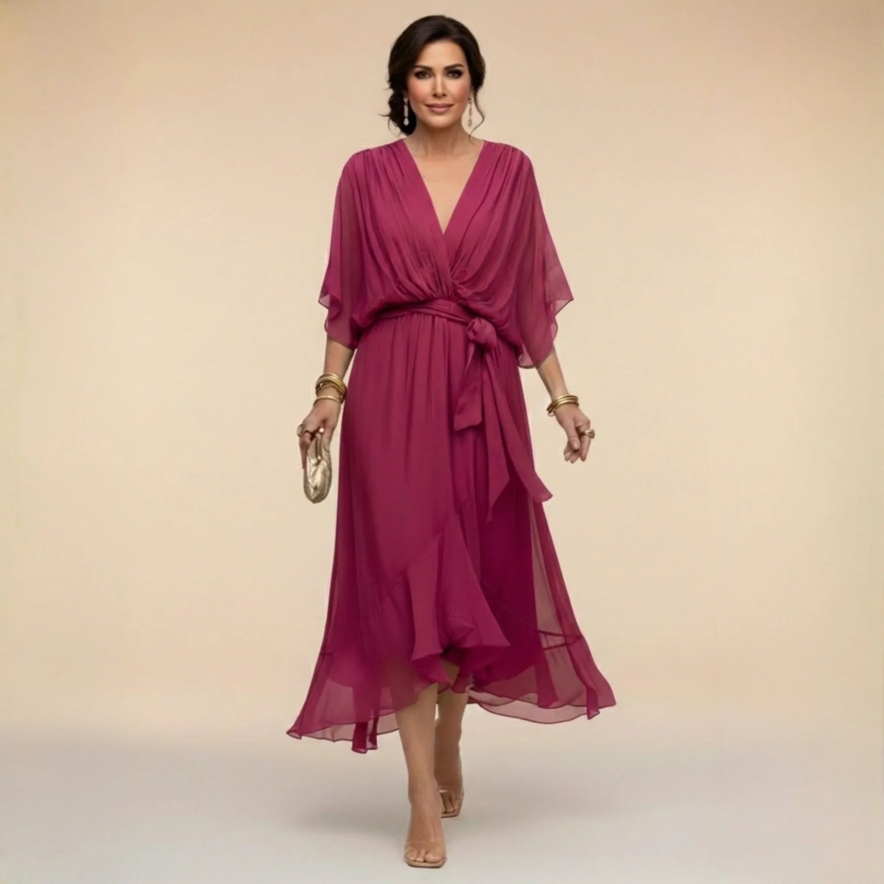 Monica | Vestido com decote em V