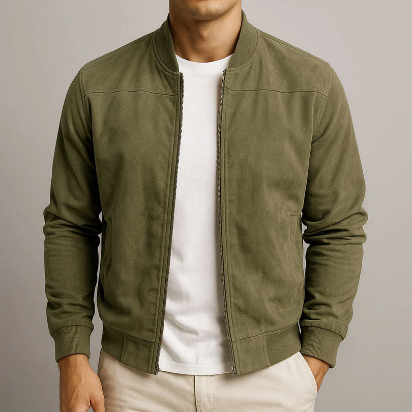 Laurent | Casaco Masculino com Efeito Camurça