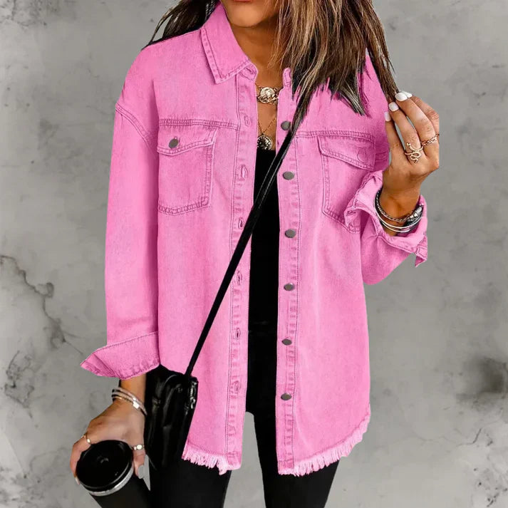 Kian | Casaco denim casual com botões