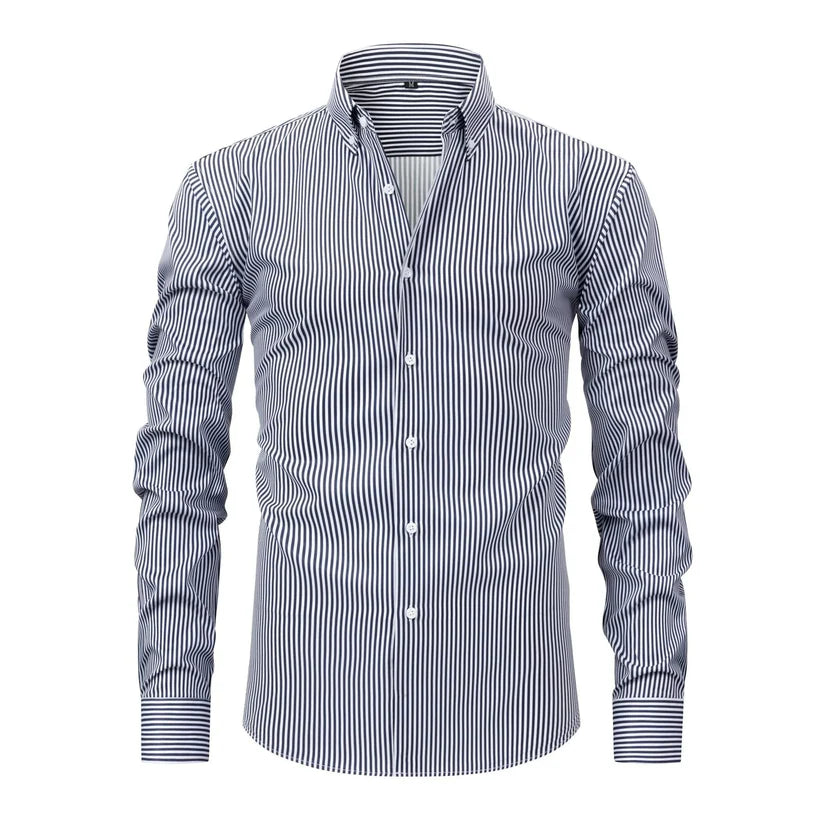 Lucio | Camisa clássica às riscas para homem