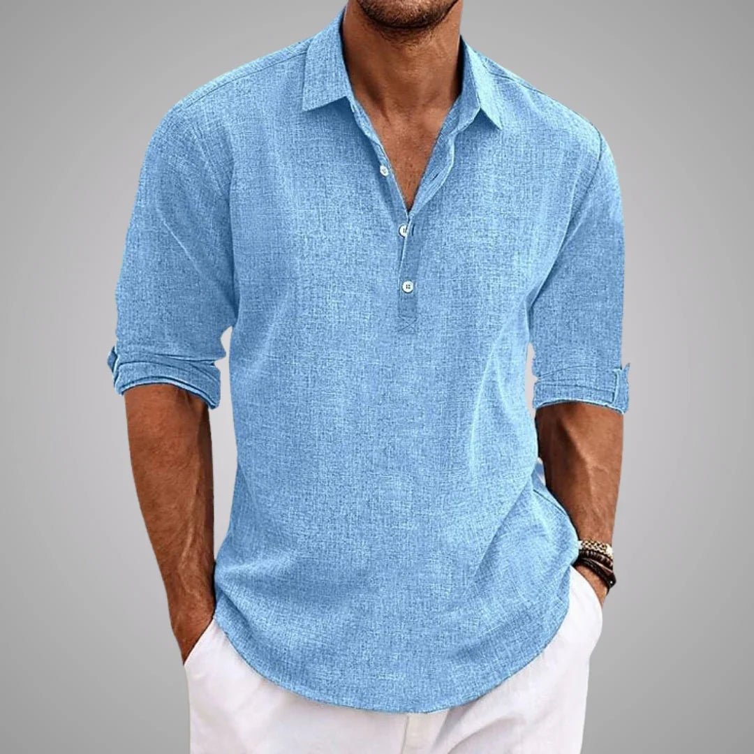 Giorgio | Camisa casual masculina de linho