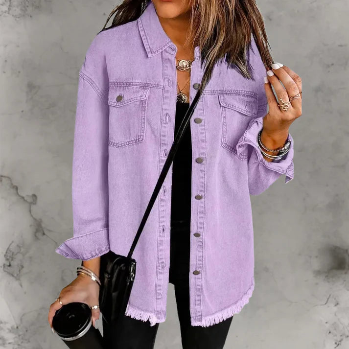 Kian | Casaco denim casual com botões
