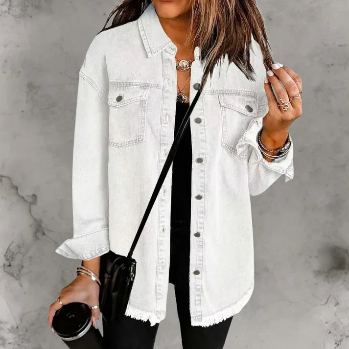 Kian | Casaco denim casual com botões