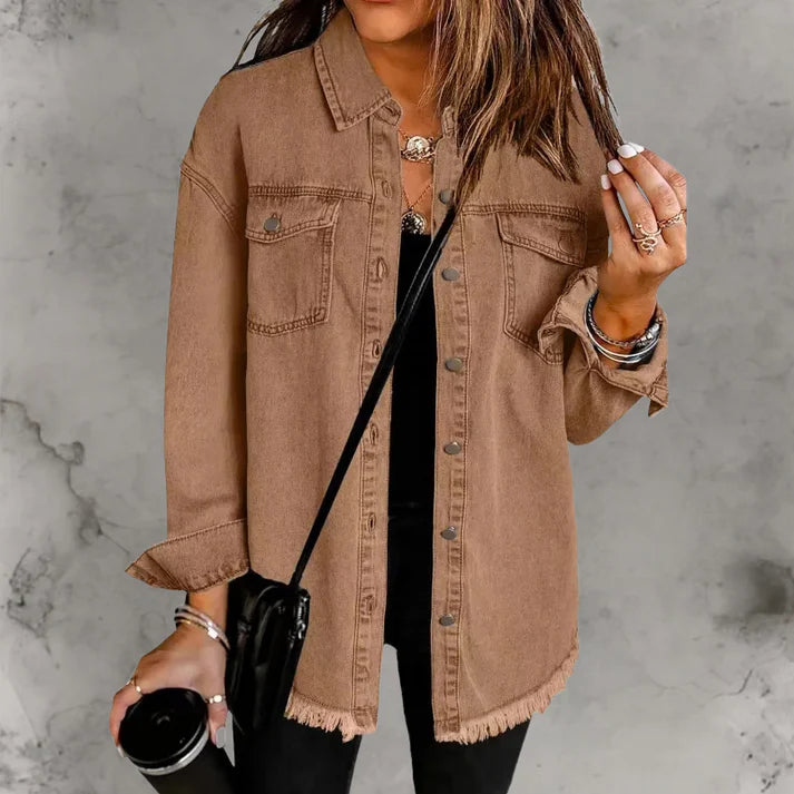 Kian | Casaco denim casual com botões
