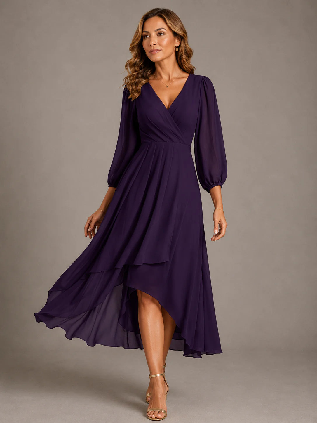 Mia | Vestido longo elegante com decote em V
