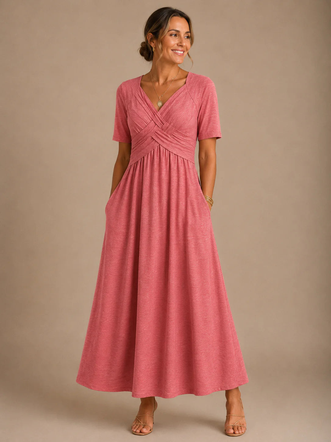 Angeli | Vestido midi elegante