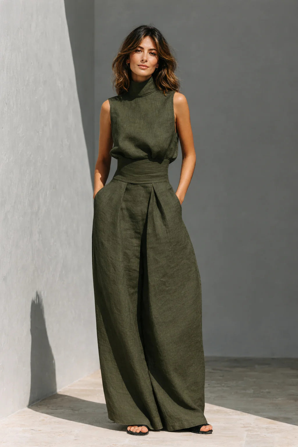 Aurora | Macacão elegante de linho