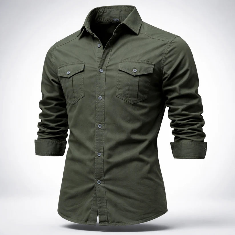 Harrington | Camisa estruturada em algodão