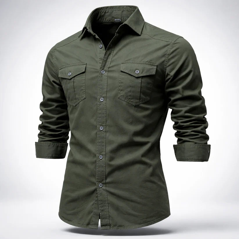Harrington | Camisa estruturada em algodão
