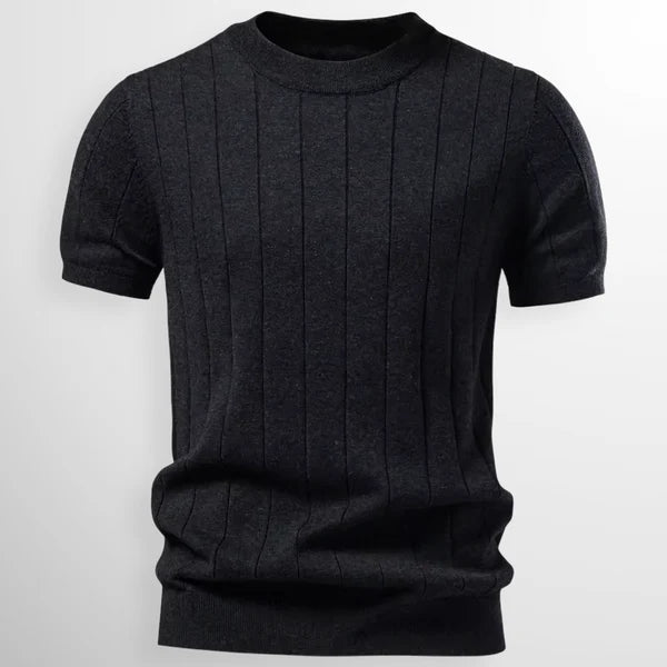 Luca | T-shirt canelada de luxo