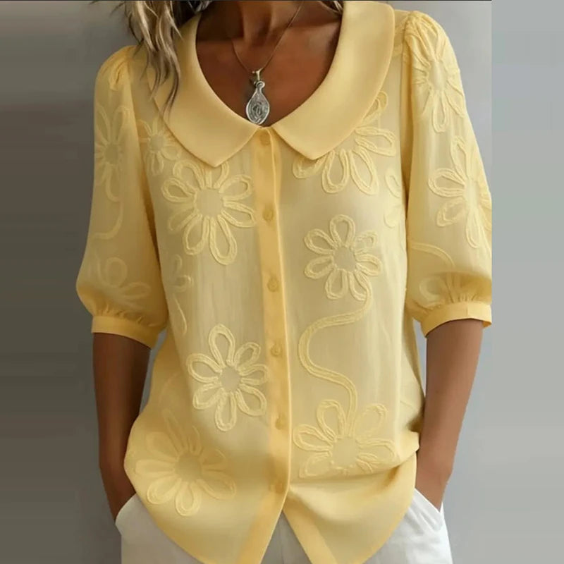 Zélie | Blusa floral leve com elegância natural