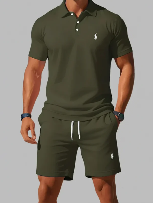 RL™ | Conjunto premium de verão: polo e calções