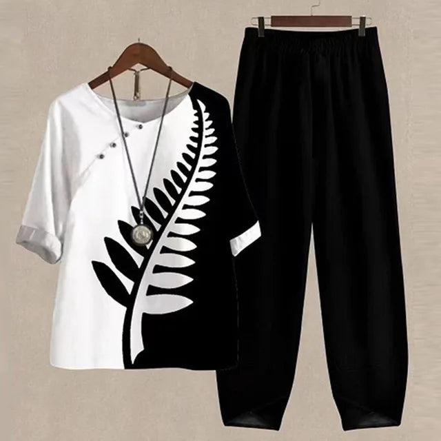 Lilou | Conjunto confortável e elegante com camisa e calças