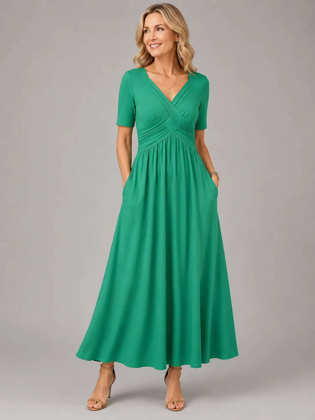 Angeli | Vestido midi elegante