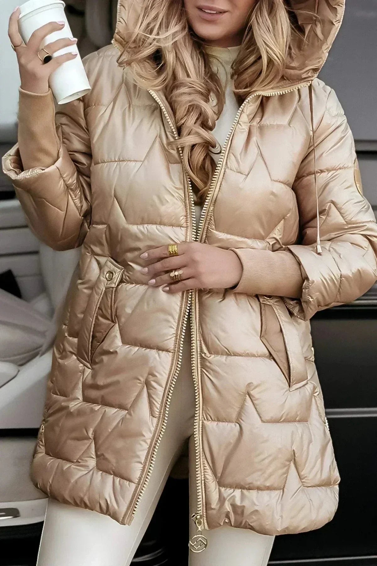 Loretta | Casaco de inverno acolchoado e quente para mulher