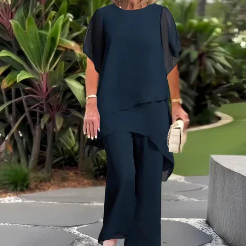 Linde | Conjunto com top e calças a combinar