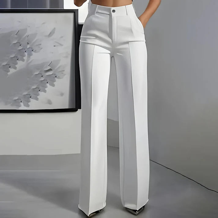 Vivy | Calças Femininas Elegantes de Cintura Alta