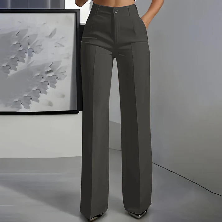 Vivy | Calças Femininas Elegantes de Cintura Alta