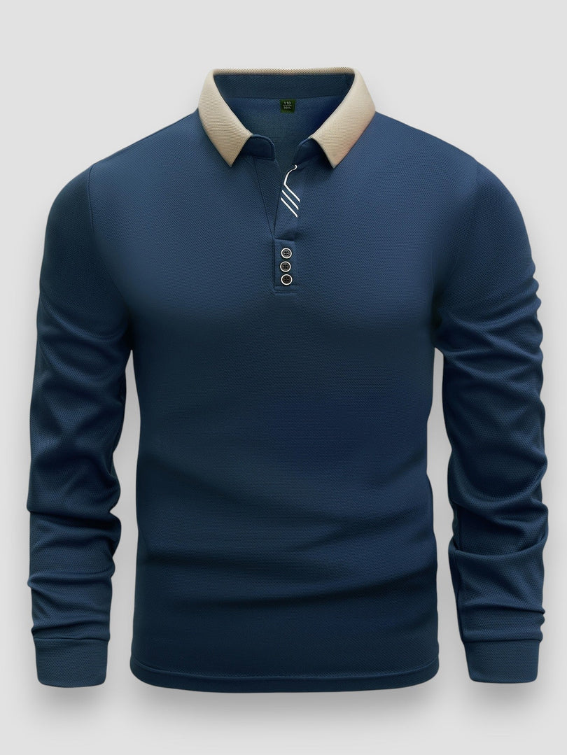 Nathan | Polo Masculino de Manga Comprida