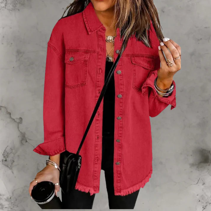 Kian | Casaco denim casual com botões