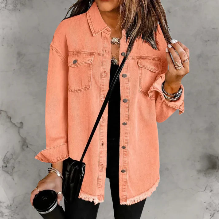 Kian | Casaco denim casual com botões