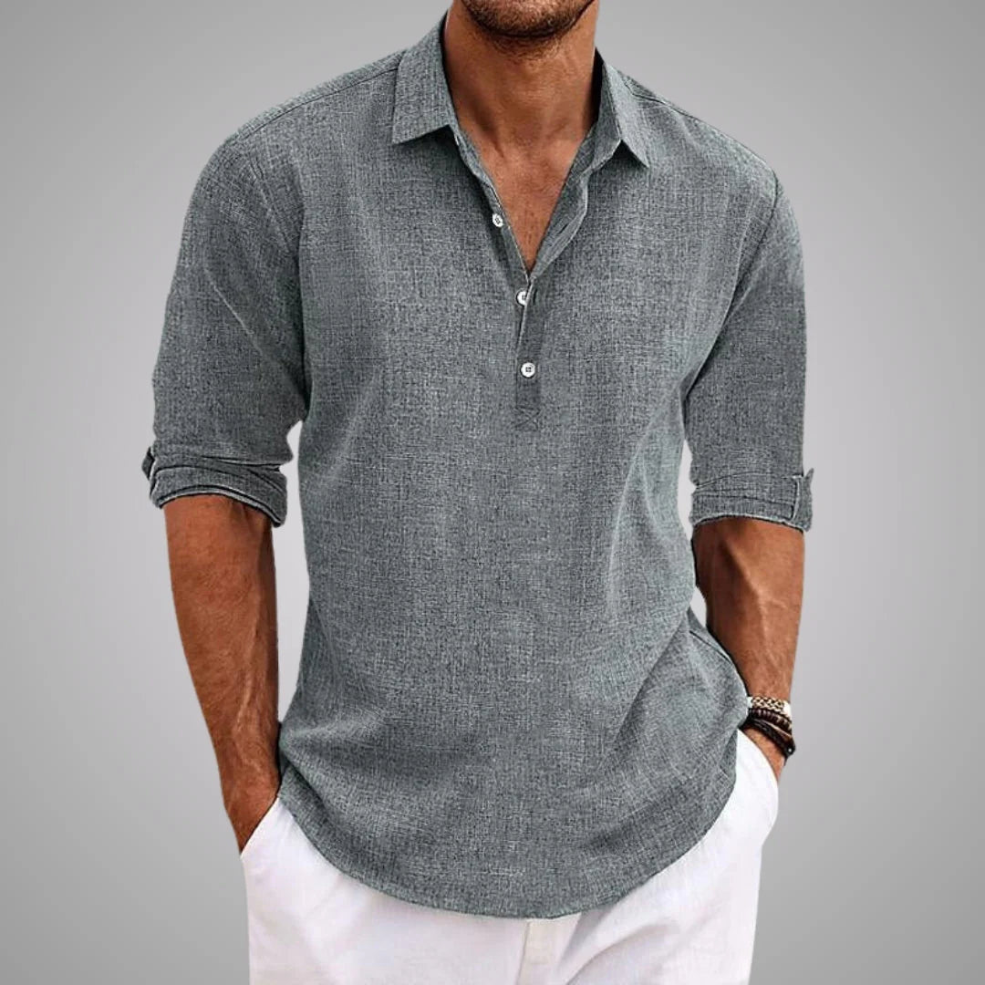 Giorgio | Camisa casual masculina de linho