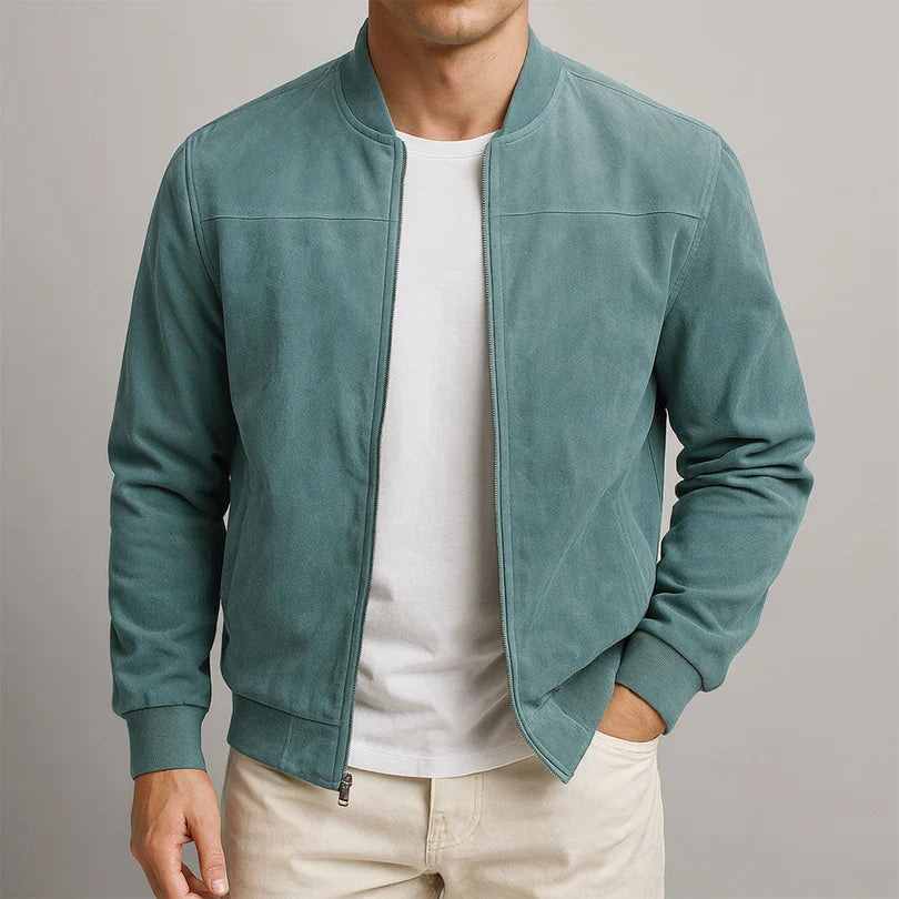 Laurent | Casaco Masculino com Efeito Camurça