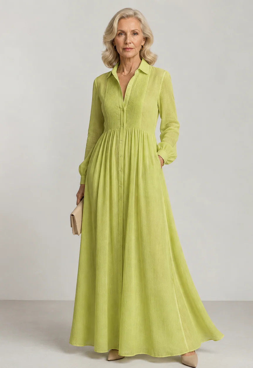 Lioren | Vestido maxi fluido e delicado