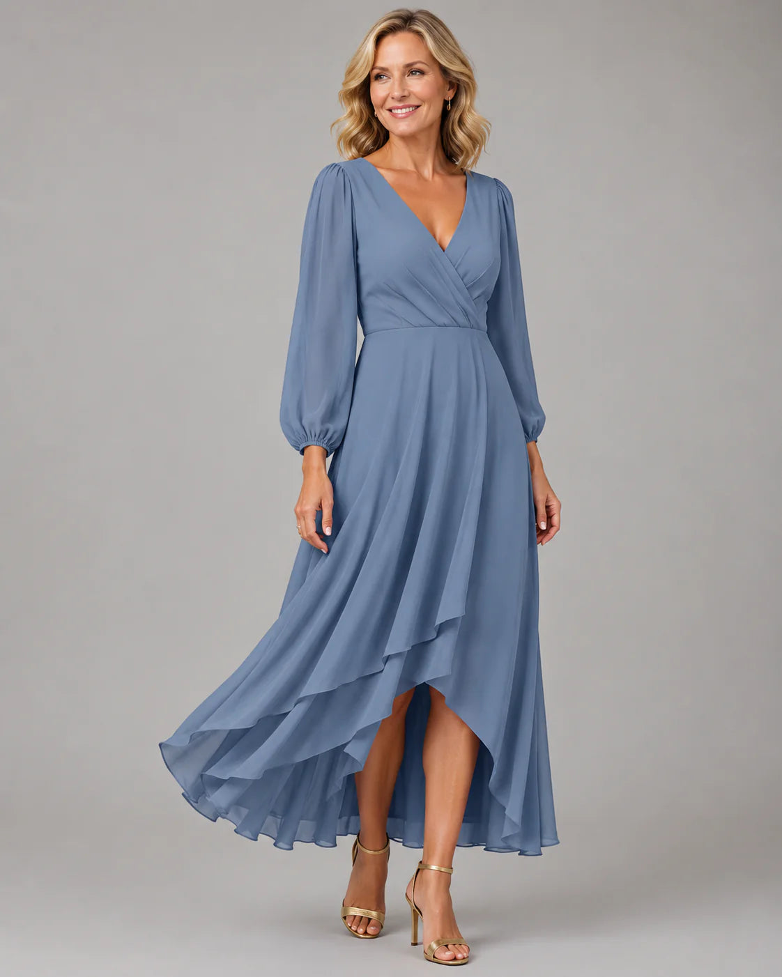 Mia | Vestido longo elegante com decote em V