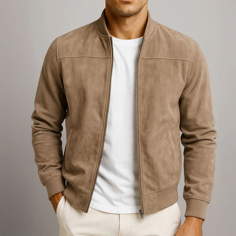 Laurent | Casaco Masculino com Efeito Camurça