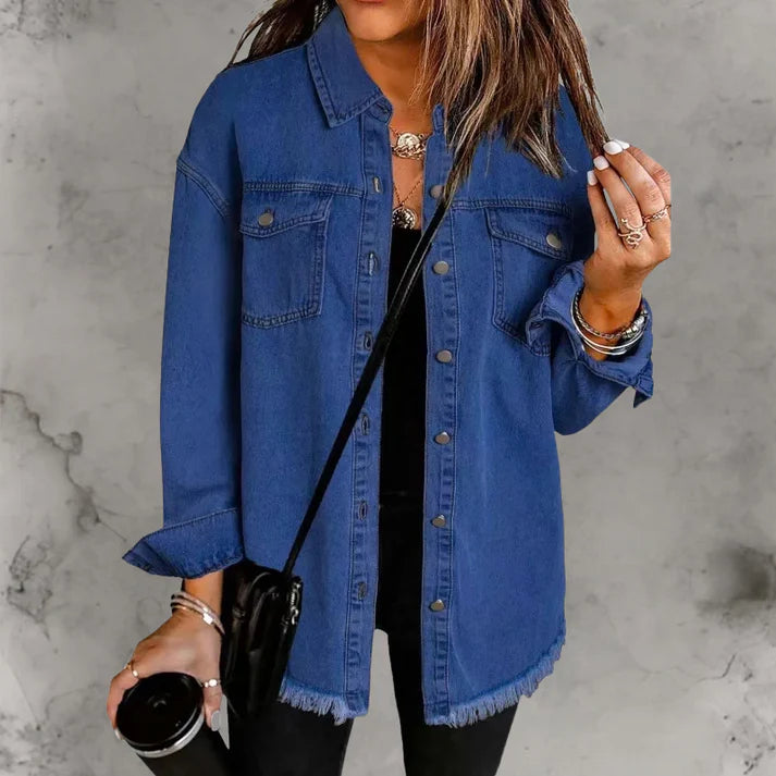 Kian | Casaco denim casual com botões