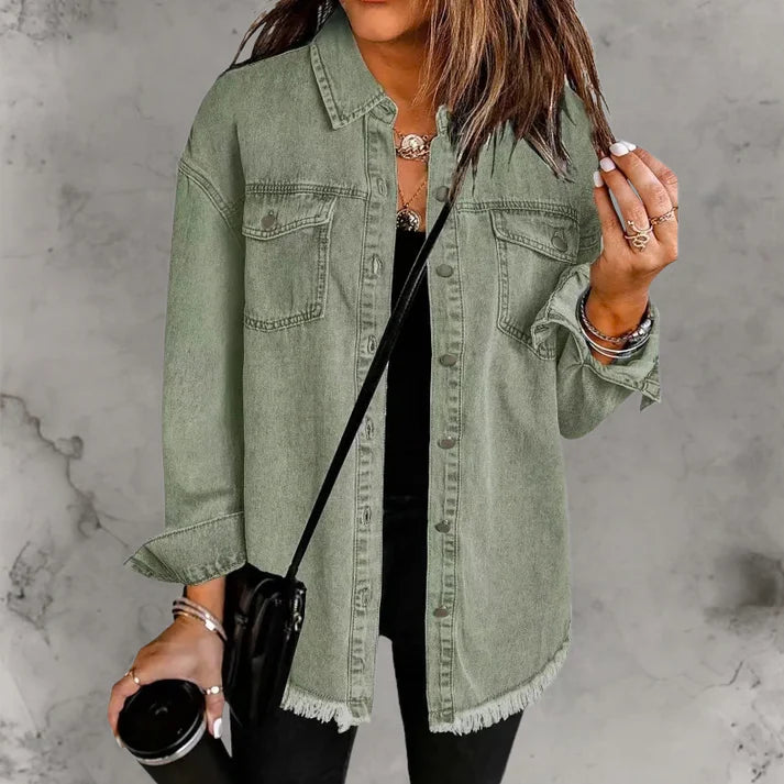 Kian | Casaco denim casual com botões