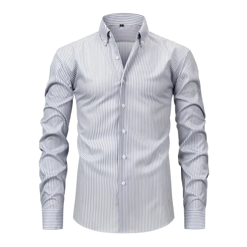Lucio | Camisa clássica às riscas para homem