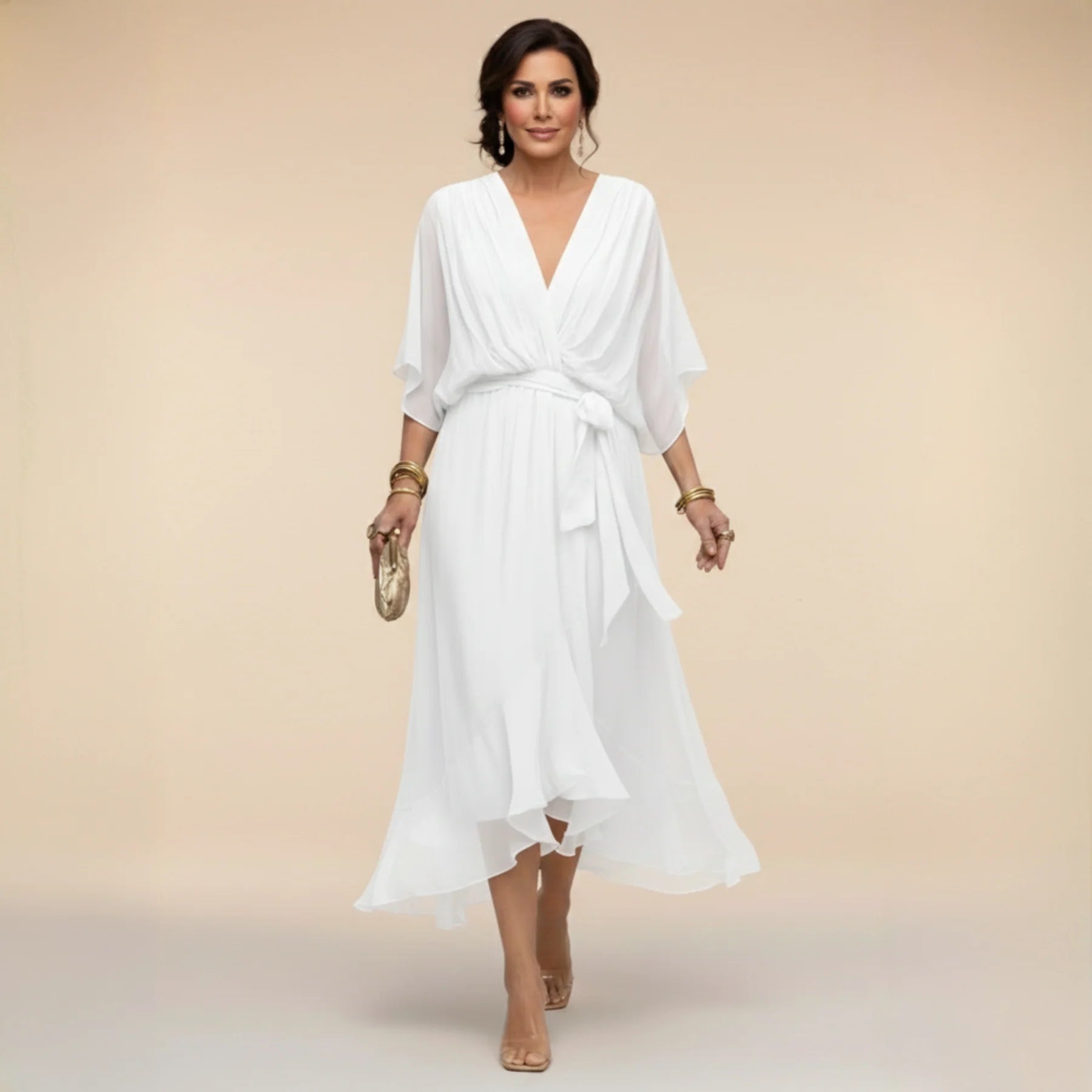 Monica | Vestido com decote em V