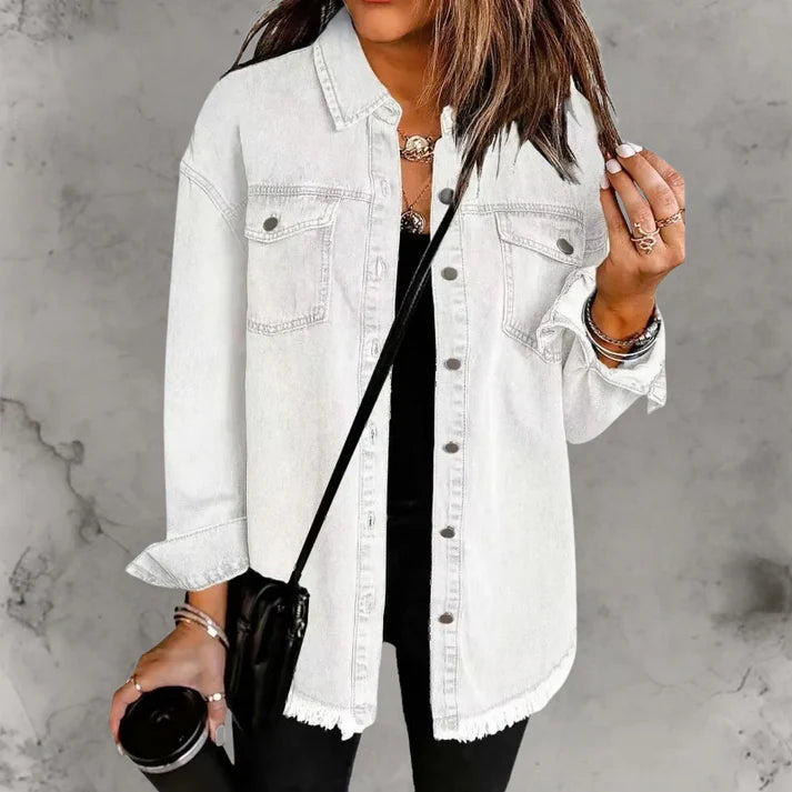 Kian | Casaco denim casual com botões