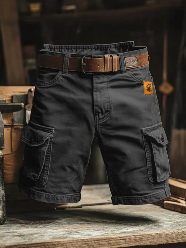 Novak | Calções cargo retro com múltiplos bolsos