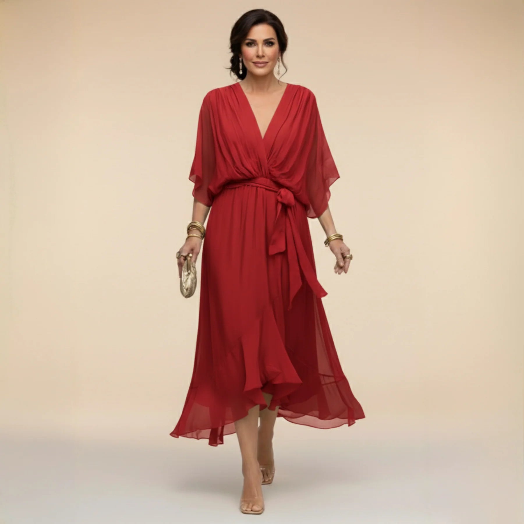 Monica | Vestido com decote em V