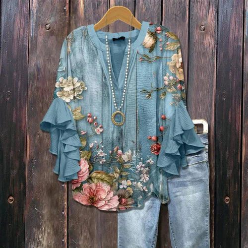 Anja | Blusa com estampado floral