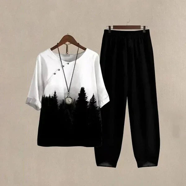 Lilou | Conjunto confortável e elegante com camisa e calças