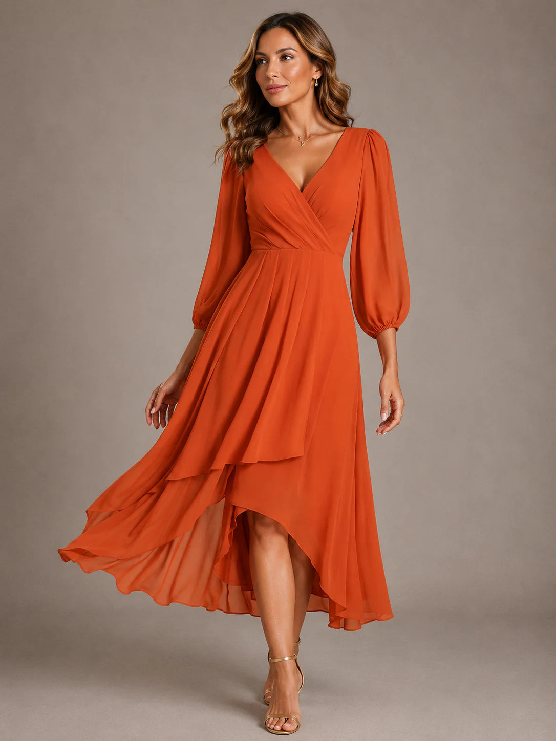 Mia | Vestido longo elegante com decote em V
