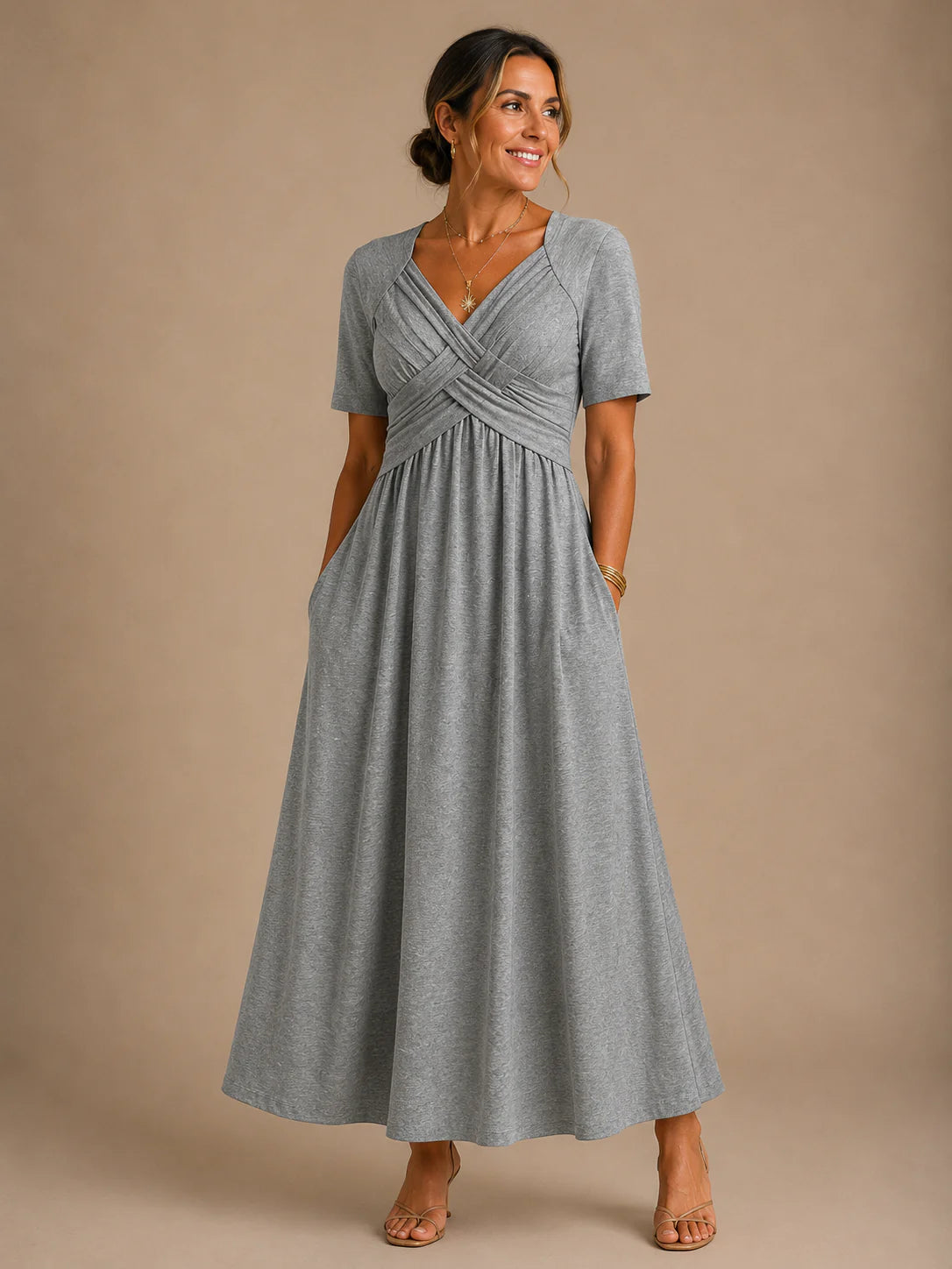Angeli | Vestido midi elegante