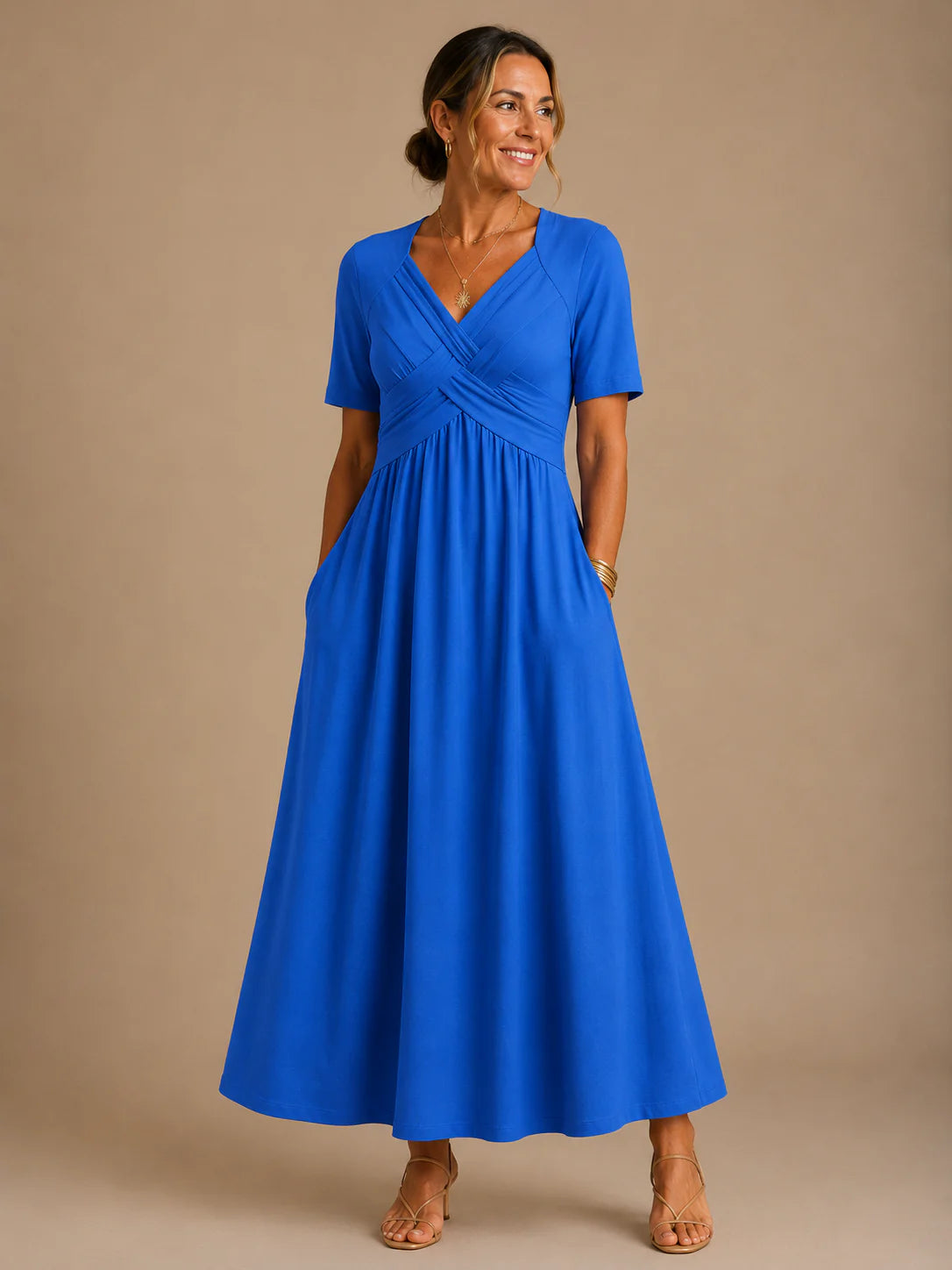 Angeli | Vestido midi elegante