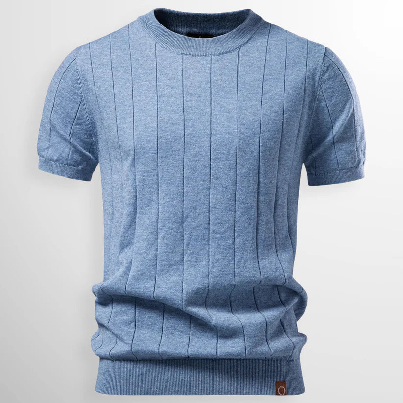 Luca | T-shirt canelada de luxo