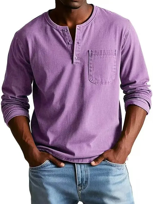 Hudson | Camisola masculina casual de manga comprida
