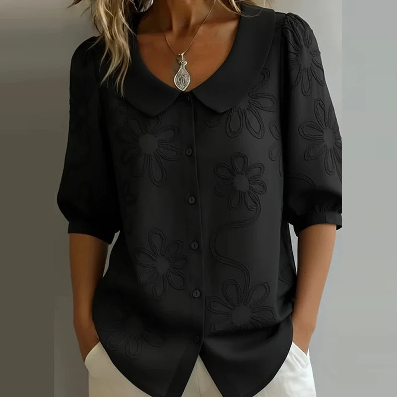 Zélie | Blusa floral leve com elegância natural
