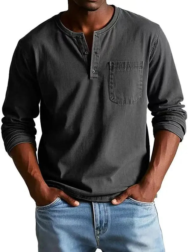 Hudson | Camisola masculina casual de manga comprida