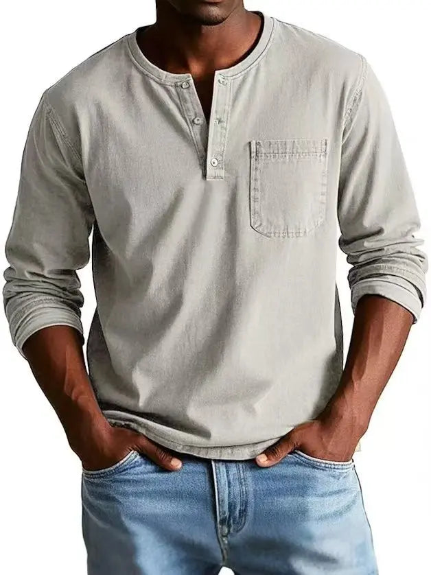 Hudson | Camisola masculina casual de manga comprida